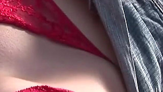 Lux Kittens Scene 4 Brunette and Blonde Busty MILF Lesbians Fucking on the Emergency Stairs