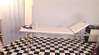 Marvelous blonde French dolls having lesbo fun in the doctor's office