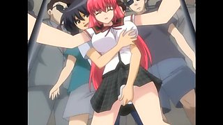 Busty Anime Stepsister Fucked in Public Train - Hentai Creampie