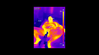 First BBC Sex Machine Fuck: Oiled up BBW Cums Hard on Your Massive Cock, 15 Min Ride and Cum Countdown, POV Thermal