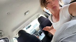 Stepmom Risky Outdoor Blowjob Before Therapy With Big Cock