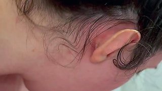 Passionate brunette enjoys sensual edging blowjob fun