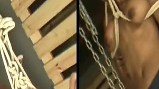 Extreme Big Tits Ebony BDSM Slave Mara Cruel Spanking Tit Busting and Whipping 3dlr