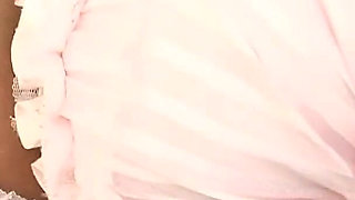 Japanese Cheerleader Squirts and Gets Her Hairy Pussy Pumped in Hot Gangbang