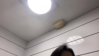 Sporty Chica With A Masturbates. Shaking Orgasm in the Bathroom and Talking to You in Spanish