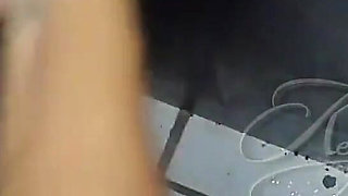 The Rascal Came Hard, First in My Pussy and Then in My Mouth in the Gloryhole