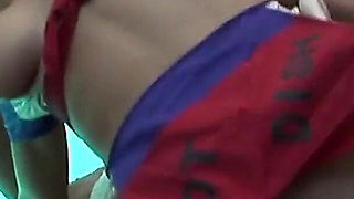 Cosplay Three Scene-3 sexy Blonde in Uniform Fucking Her Pussy and Ass with Two Cocks