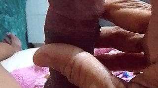 First of July jerking with watching video sex to assy