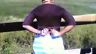 Office Worker Blows Her Boss Outdoors
