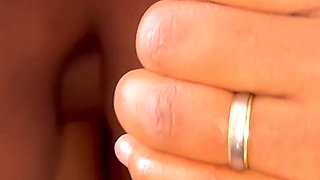 Close-up. My Stepdaughter Jerks off My BBC and Keeps Sucking While I Cum in Her Mouth