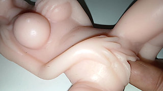 Mini Sex Doll Fucked by Big Fingers