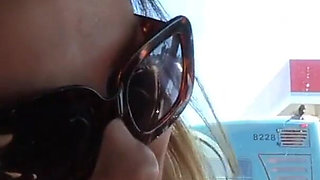 Hot brunette teen plays with sex toys