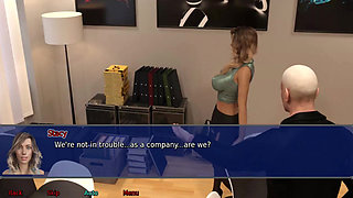 The office wife #19 - Stevie cum all over Stacy's skirt.