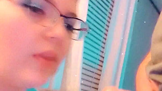 Taking videos of me playing with his dick with my mouth this is so much fun