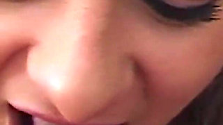 Katja gives nice blowy and swallows cum on her casting