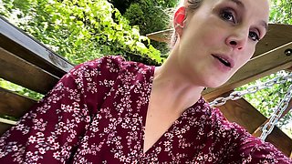 Amateur travesty outdoor solo