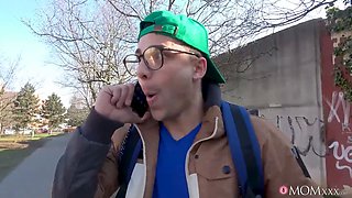 Utter slut milf cheating on hubby with college girl neighbour - mommy sex