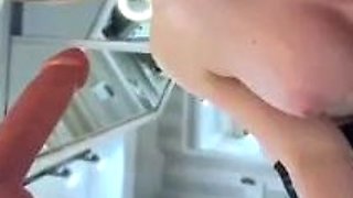 Big boob brunette masturbates on webcam