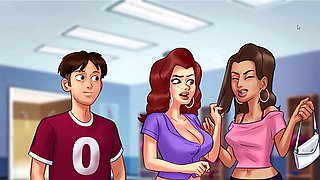 Gaming, cartoon sex, miss
