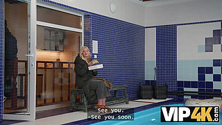 VIP4K. The Pool party takes an unexpected turn when a Horny Beauty sees that Dick