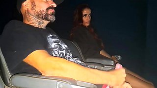 Cuckold takes wife to porn cinema for the first time!