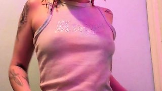 Amateur Webcam Cute Teen Plays Solo with Big Dildo