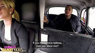 Tattooed Guy Makes Sexy Blonde Licky Lex Horny Fast