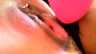 Blonde tight pussy babe solo toy fun in glamour masturbation