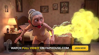 Granny Farting Heavily in Bedroom - Long & Stinky Farts