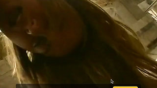 Hairy French chick anally banged outdoors