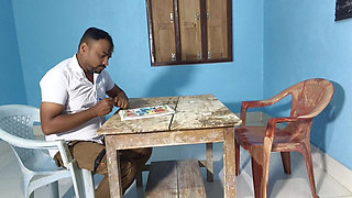 Sexy English Teacher Madam Nude Romance with Her Student in the Class Room Part -1