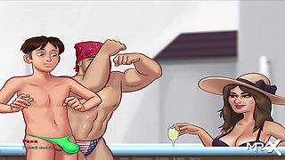 SummertimeSaga - Man Dancing near the Jacuzzi for a Beautiful Girl