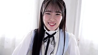 Hot asian teen blows jerks off and swallows