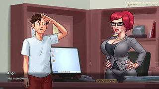 Milf With Huge Boobs Getting Fucked By Big Dick - Summertime Saga Part 47 By DarkCookie - 3D Game