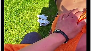 Beautiful Babe Is Licking Dick On Public Beach - Tonny And Mia