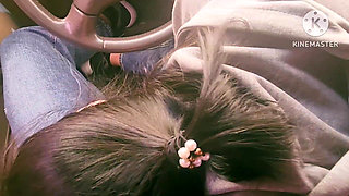 My Stepmom Eating My Cock in the Car