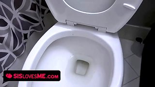 Sis Loves Me - sis gets her labia pounded and jizz all over her face to stop her stepbro from pranking her