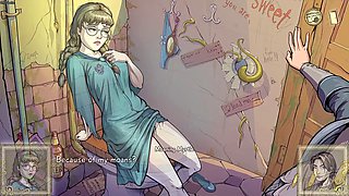 Teacher and student get naughty in a wild video game parody