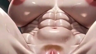 Muscular Woman Gym Bondage - Swollen Pussy Big Clit Extremely Horny