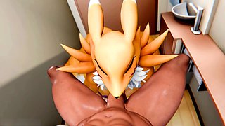 Thick booty yiff furry fun in animated action