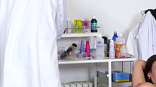 Breast Exam of Hairy Chubby stepmommy