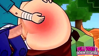 Minecraft cartoon animation I steve fucked alex for the first time