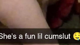 Rough Fuck For Roommate's Girlfriend - Blonde Amateur Gets Manhandled & Creampied On Snapchat