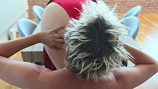 The Wife Comes Home and Wants Her Husband to Fuck Her Hard and Cum in Her Pussy