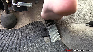 Nicol Pedal Pumping Old Vw Multivan - High Heels to Barefoot Revving (4k Resolution)