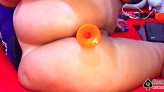 Wife's Anal Using the Biggest Toy