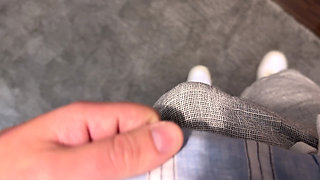 I Found a Perfect Cock in the Furniture Store - Risky Handjob and Doggy