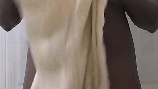 Black Slut Is Taking a Shower