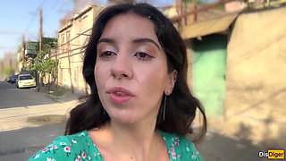 Triple Cum on Face for Village Whore - Public Cumwalk