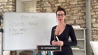 Hot MILF teaches you how to ride a cock properly on practice